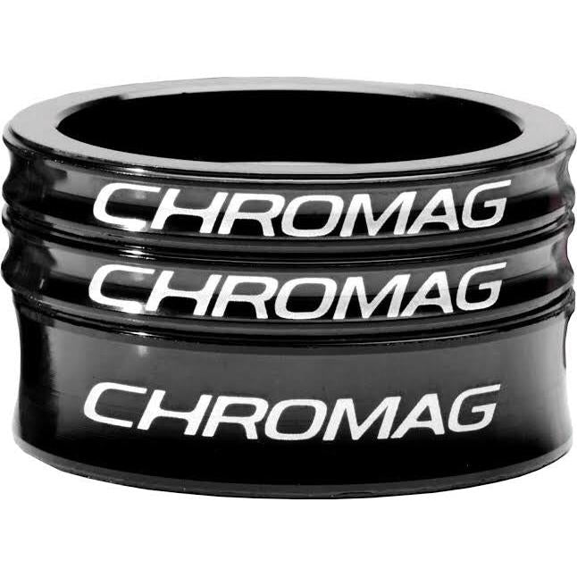 Chromag headset spacers black