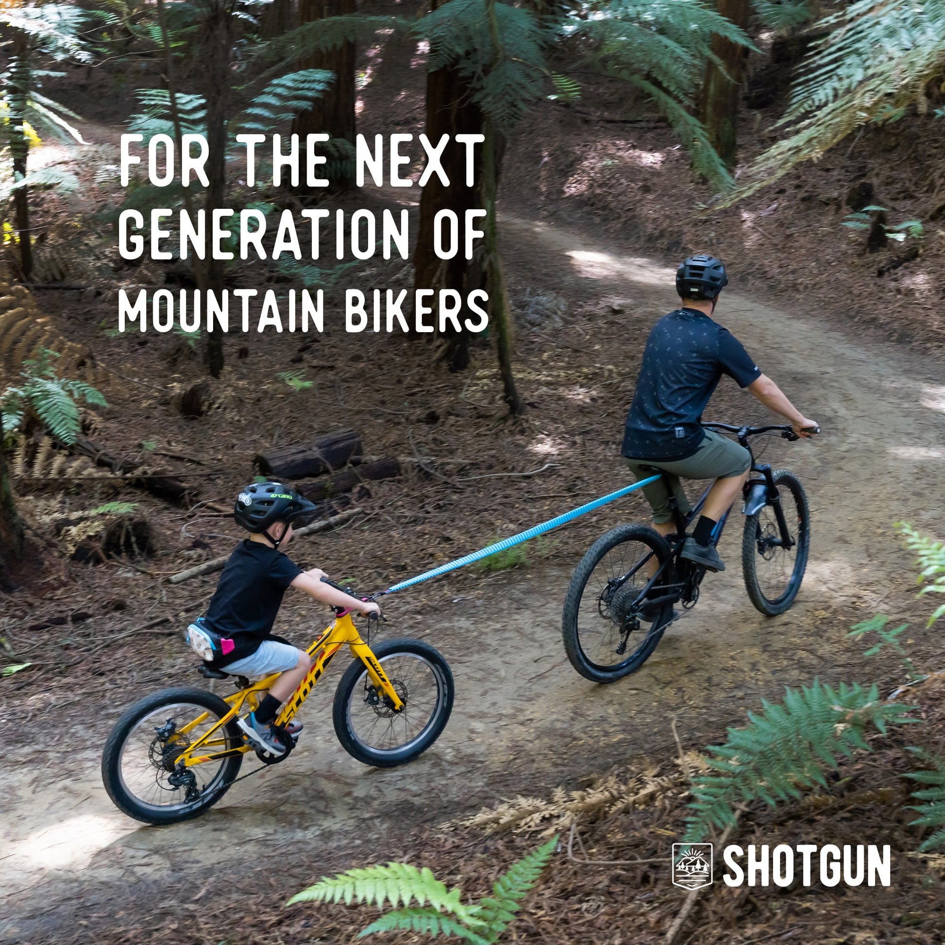 Kids Ride Shotgun MTB Tow Rope + Kids Hip Pack Combo